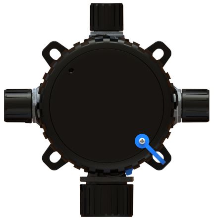 Flexicon Flexible Fitting, Conduit Box, 110mm Nominal Size, 110mm, Nylon 6, Black [CNB110-KIT4]; 253-5247