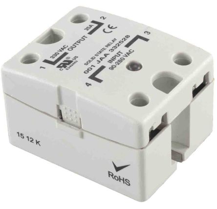 RS PRO Solid State Relay, 10 Amps Load, Panel Mount, Surface Mount, 240 V rms Load [0]; 253-7272