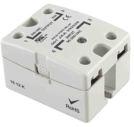 RS PRO Solid State Relay, 40 Amps Load, Panel Mount, Surface Mount, 280 Vrms Load, 32 Vdc Control [0]; 253-7278