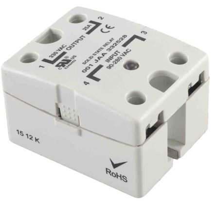 RS PRO Solid State Relay, 25 Amps Load, Panel Mount, Surface Mount, 280 Vrms Load [0]; 253-7280