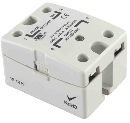 RS PRO Solid State Relay, 10 Amps Load, Panel Mount, Surface Mount, 280 Vrms Load, 32 V dc Control [0]; 253-7282