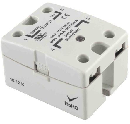 RS PRO Solid State Relay, 40 Amps Load, Panel Mount, Surface Mount, 280 Vrms Load, 32 V dc Control [0]; 253-7284