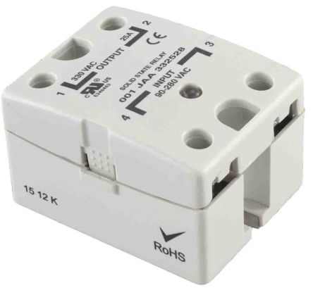 RS PRO Solid State Relay, 10 Amps Load, Panel Mount, Surface Mount, 280 Vrms Load, 32 Vdc Control [0]; 253-7285