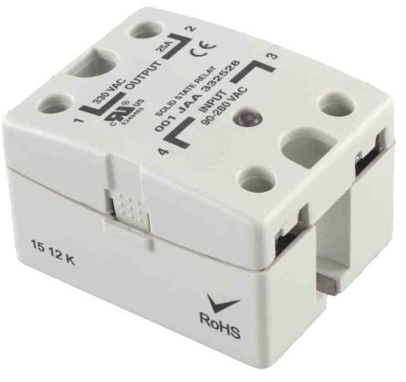 RS PRO Solid State Relay, 10 Amps Load, Panel Mount, Surface Mount, 480 V rms Load, 32 Vdc Control [0]; 253-7288