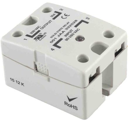 RS PRO Solid State Relay, 50 Amps Load, Panel Mount, Surface Mount, 480 V rms Load, 32 V dc Control [0]; 253-7291