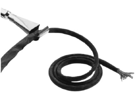 TE Connectivity Heat Shrink Tube, Black 6.4mm Sleeve Dia. x 10m Length 2:1 Ratio, RW-200 Series [RW-200-E-1/4-0]; 253-8659