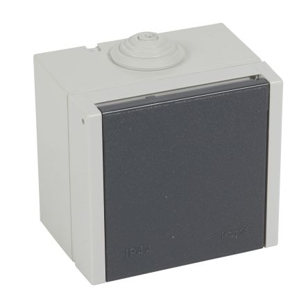 Legrand Grey Plug Socket, 3 Poles, 20A, NF Socket [055707]; 253-8690