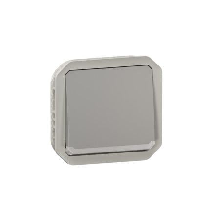 Legrand Grey Push Button Light Switch, 1 Way [069512L]; 253-8708
