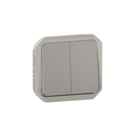 Legrand Grey Push Button Light Switch, 1 Way [069525L]; 253-8720