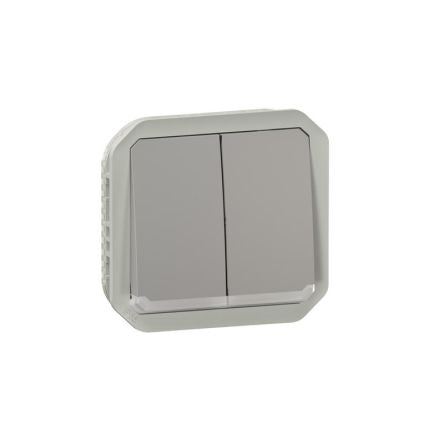 Legrand Grey Push Button Light Switch, 1 Way [069526L]; 253-8722