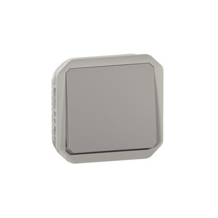 Legrand Grey Push Button Light Switch, 1 Way [069540L]; 253-8739