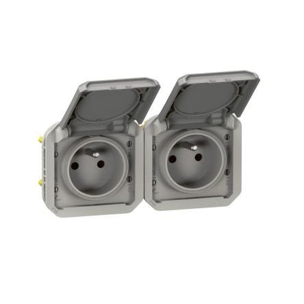 Legrand Grey Plug Socket, 2 Poles, NF Socket [069562L]; 253-8766