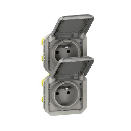 Legrand Grey Plug Socket, 2 Poles, NF Socket [069563L]; 253-8767