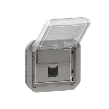 Legrand Grey Plug Socket, 6A, RJ45 [069569L]; 253-8773