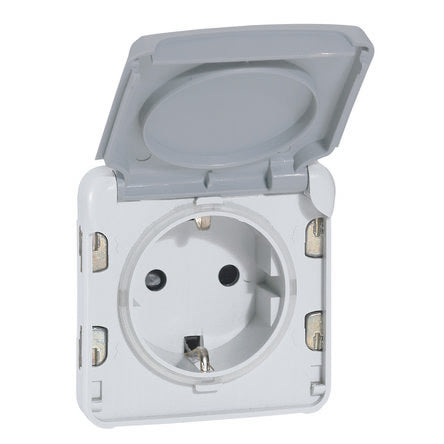 Legrand Grey Plug Socket, 2 Poles, 16A, NF Socket [069570]; 253-8774