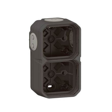 Legrand Black, Grey Light Switch Cover [069602L]; 253-8801