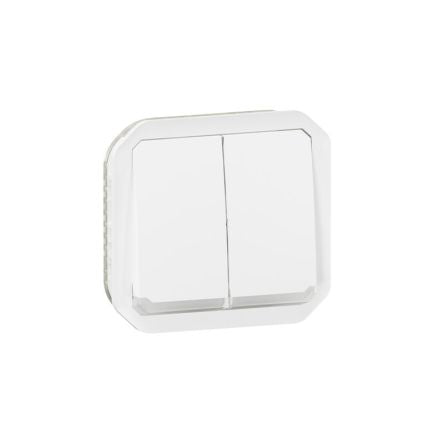 Legrand White Push Button Light Switch, 1 Way [069626L]; 253-8826