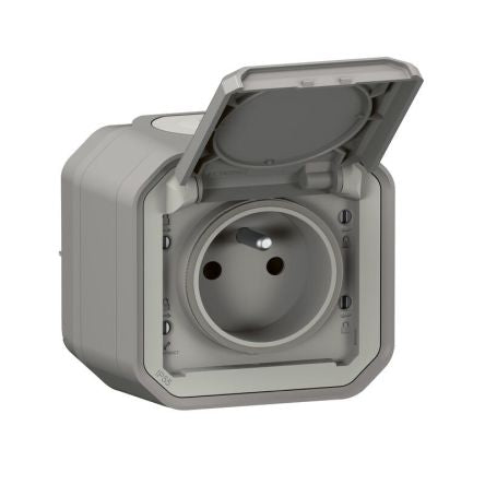 Legrand Grey Plug Socket, 2 Poles, NF Socket [069731L]; 253-8898