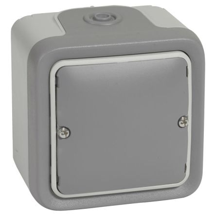 Legrand Grey Push Button Light Switch, 1 Way [069745]; 253-8903
