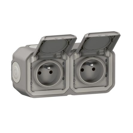 Legrand Grey Plug Socket, 2 Poles, NF Socket [069768L]; 253-8912