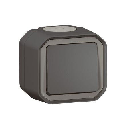 Legrand Grey Push Button Light Switch, 1 Way [069790L]; 253-8925