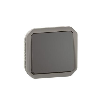 Legrand Grey Push Button Light Switch, 1 Way [069801L]; 253-8933