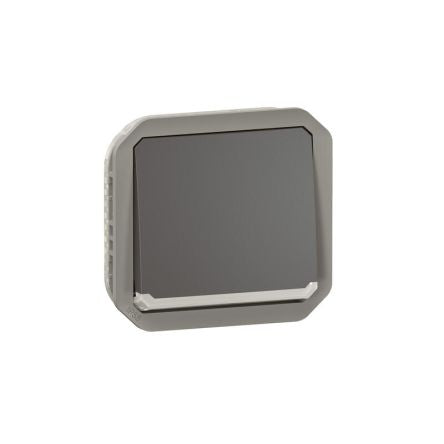 Legrand Grey Push Button Light Switch, 1 Way [069802L]; 253-8934