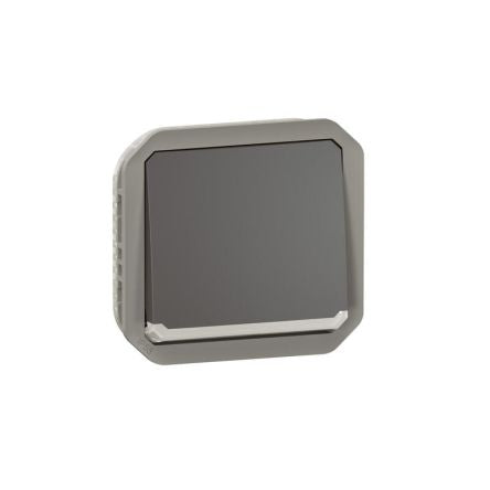 Legrand Grey Push Button Light Switch, 1 Way [069803L]; 253-8935