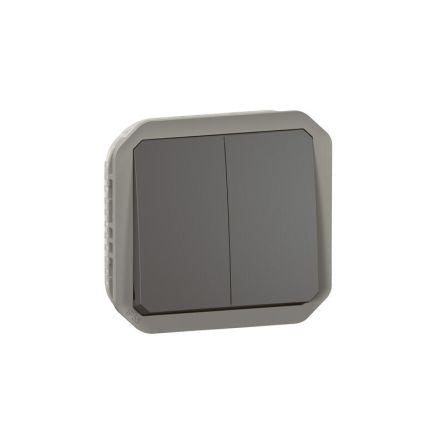 Legrand Grey Push Button Light Switch, 1 Way [069805L]; 253-8937