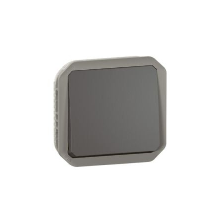 Legrand Grey Push Button Light Switch, 1 Way [069810L]; 253-8943