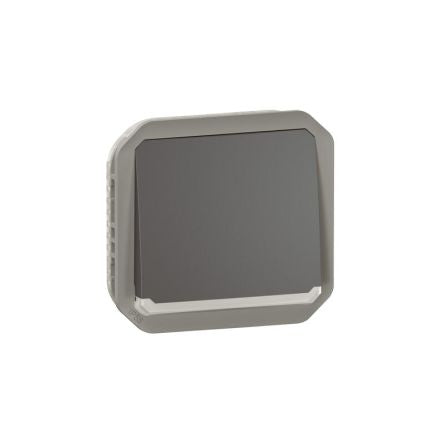 Legrand Grey Push Button Light Switch, 1 Way [069813L]; 253-8945