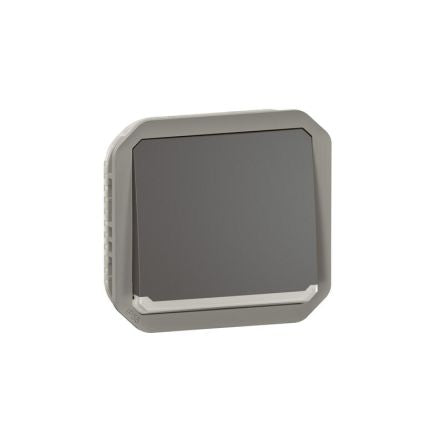 Legrand Grey Push Button Light Switch, 1 Way [069816L]; 253-8947