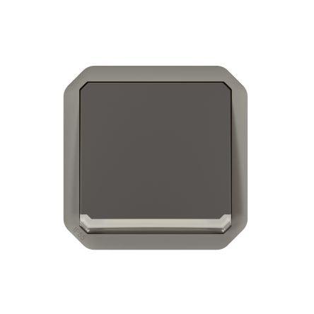 Legrand Grey Push Button Light Switch, 1 Way [069827L]; 253-8953