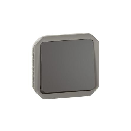 Legrand Grey Push Button Light Switch, 1 Way [069841L]; 253-8960