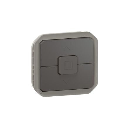 Legrand Grey Push Button Light Switch, 1 Way [069898L]; 253-8991