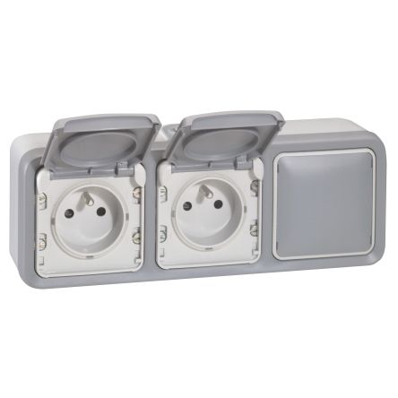 Legrand Grey Push Button Light Switch, 1 Way [069909]; 253-9000