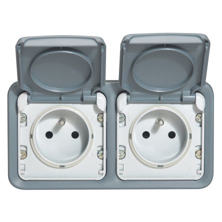 Legrand Grey Push Button Light Switch, 1 Way [069934]; 253-9023