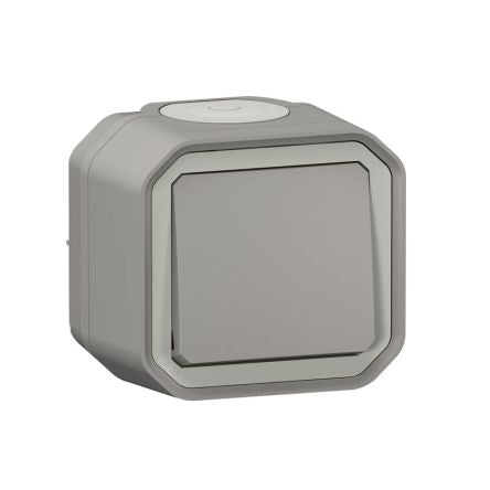 Legrand Grey Push Button Light Switch, 1 Way [070000]; 253-9050