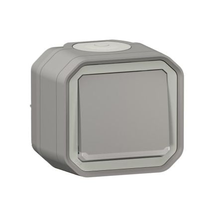 Legrand Grey Push Button Light Switch, 1 Way [070006]; 253-9056