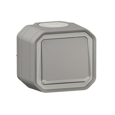 Legrand Grey Push Button Light Switch, 1 Way [070007]; 253-9057