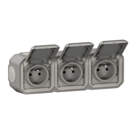 Legrand Grey Plug Socket, NF Socket [070014]; 253-9065