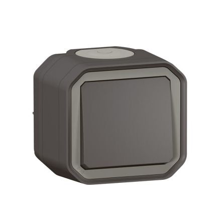 Legrand Grey Push Button Light Switch, 1 Way [070026]; 253-9070