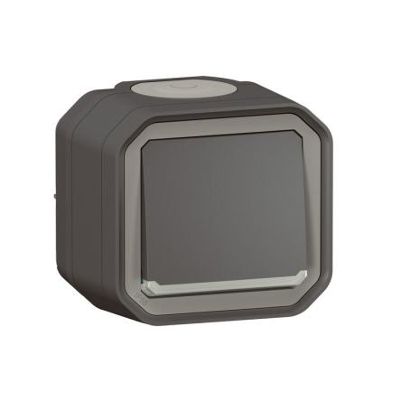 Legrand Grey Push Button Light Switch, 1 Way [070029]; 253-9073