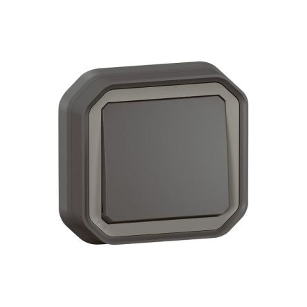 Legrand Grey Push Button Light Switch, 1 Way [070036]; 253-9081