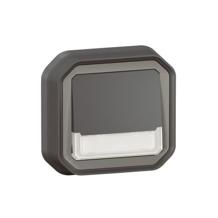 Legrand Grey Push Button Light Switch, 1 Way [070039]; 253-9085