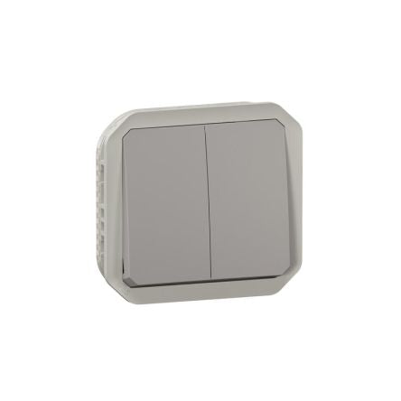 Legrand Grey Push Button Light Switch, 1 Way [070041]; 253-9087