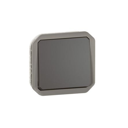 Legrand Grey Push Button Light Switch, 1 Way [070046]; 253-9092