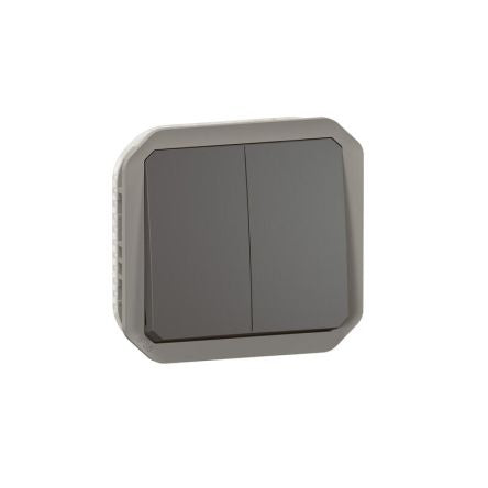 Legrand Grey Push Button Light Switch, 1 Way [070048]; 253-9094