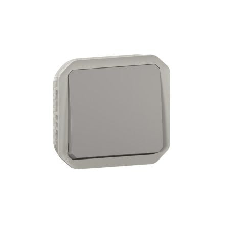 Legrand Grey Push Button Light Switch, 1 Way [070049]; 253-9095