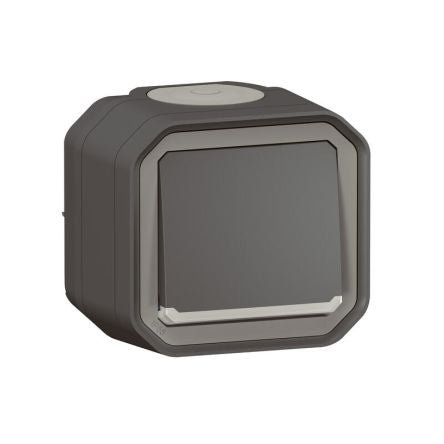 Legrand Grey Push Button Light Switch, 1 Way [070061]; 253-9109